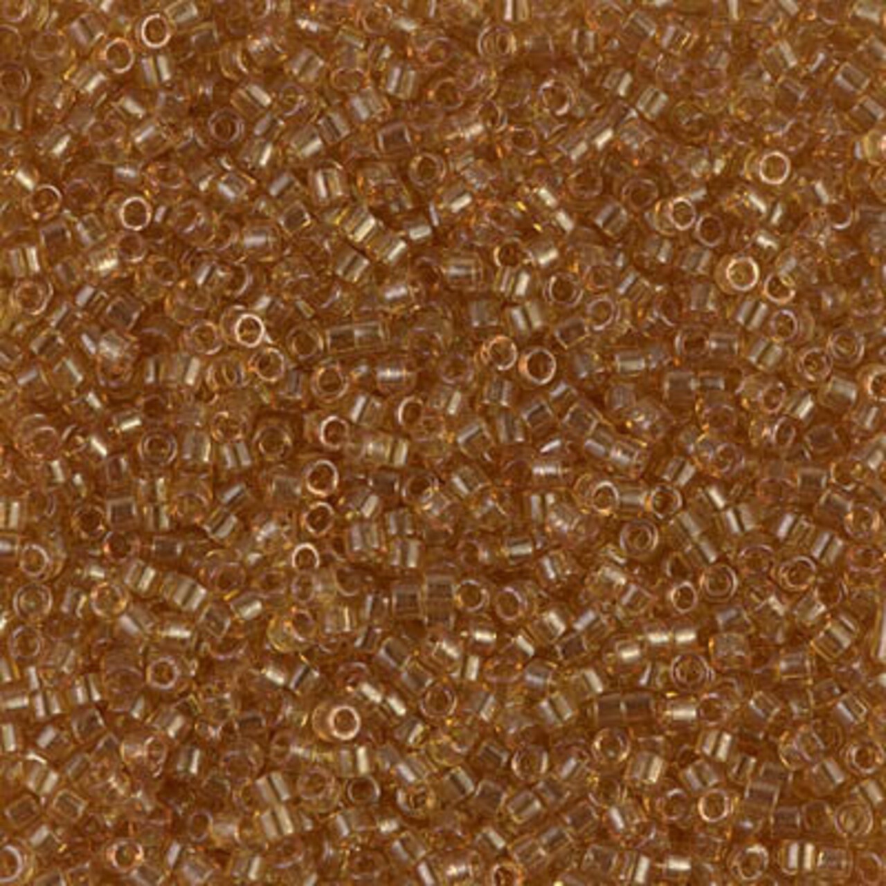 Miyuki Delica Bead 11/0, DB0118, Transparent Saffron Luster, 5 grams